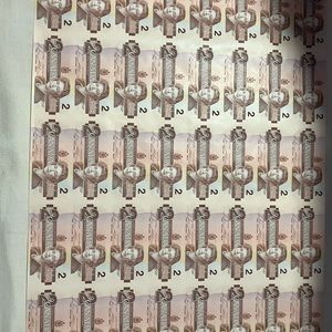 1986 Bank of Canada Uncut Sheet of $2 Dollar Banknotes 💵